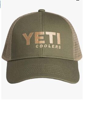 Yeti Coolers SnapBack truckers cap / baseball cap Olive green with mesh back